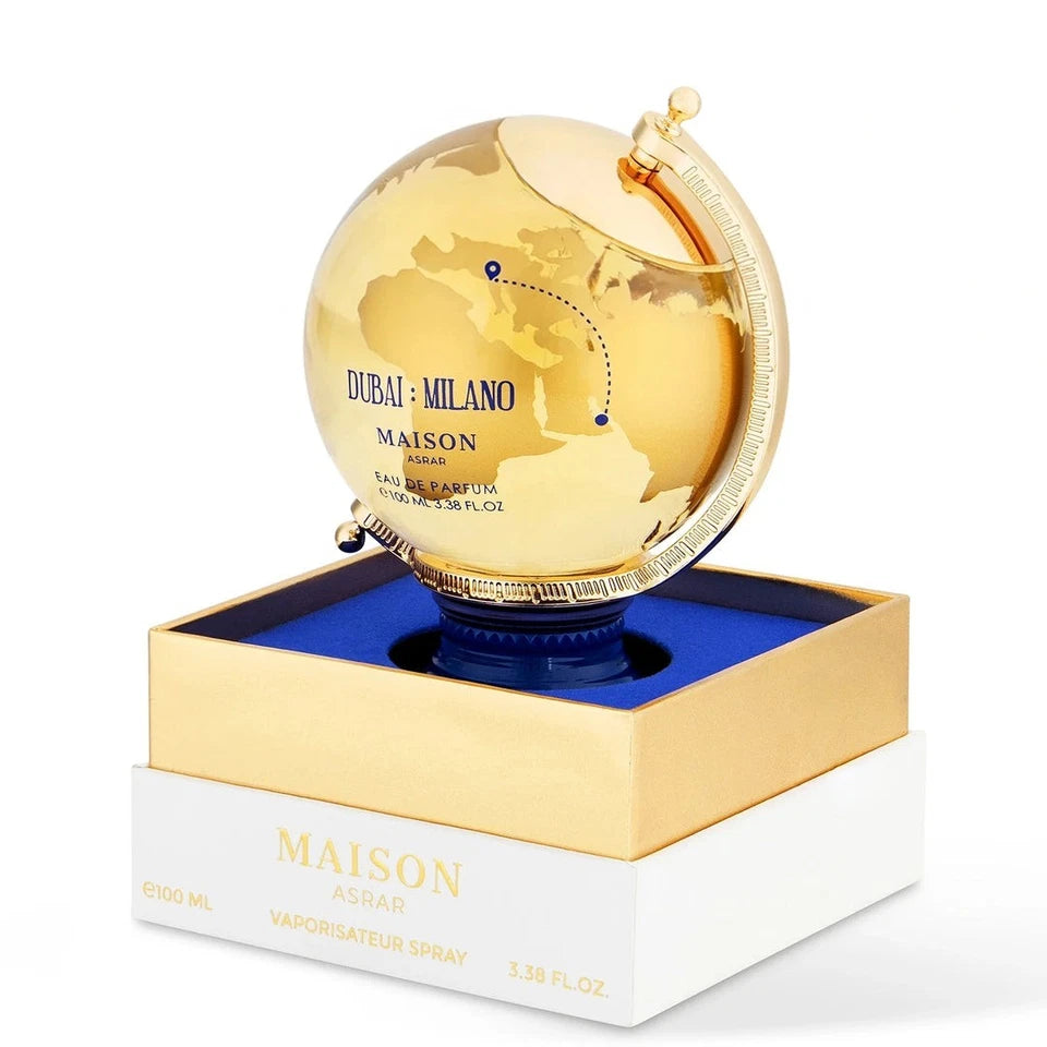 Maison Asrar Dubai Milano Eau de Parfum Spray 3.38 fl oz 100ml Luxury Long Lasting Fragrance Perfume