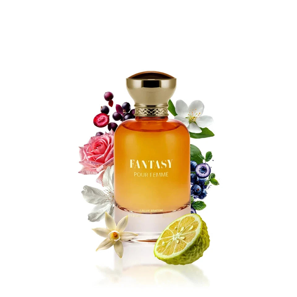 Bharara Fantasy Pour Femme Eau de Parfum 3.4 oz 100ml Women's Elegant Feminine Luxury Fragrance