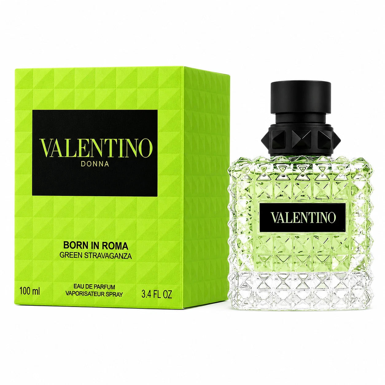 Valentino Donna Born In Roma Green Stravaganza Eau de Parfum Women's Perfume 3.4 oz 100ml Fragrance